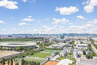 Grandioser Ausblick - Ernst-Happel-Stadion und Prater